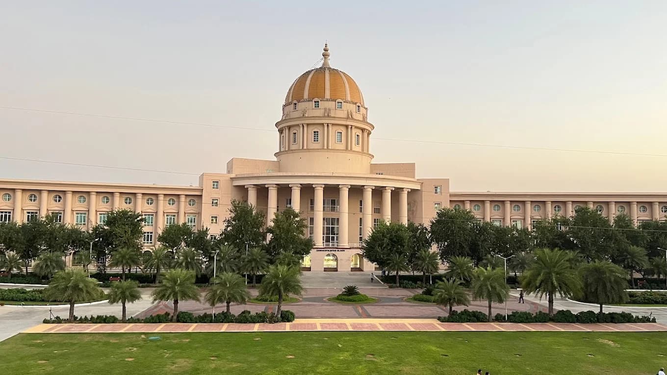 Manipal University Jaipur campus — the domed central block
